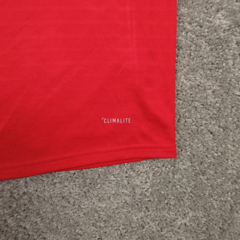 Nebraska Cornhuskers Polo Shirt Mens 2XL Red Adidas Performance Sport‎ Golf